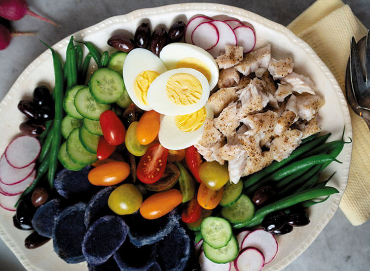 Catfish Nicoise Salad