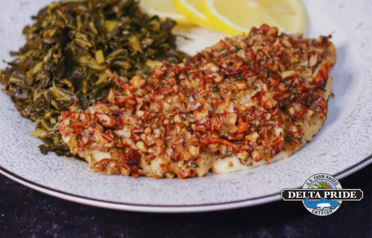 Air-Fried Pecan Crusted Catfish